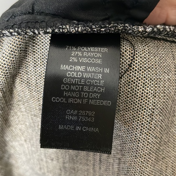 NICOLE MILLER Pull On Trouser | Gray Plaid | Size 10 - Picture 8 of 9